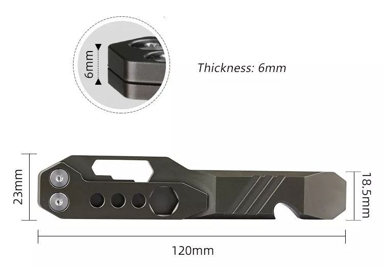 Mini Titanium Pry Bar