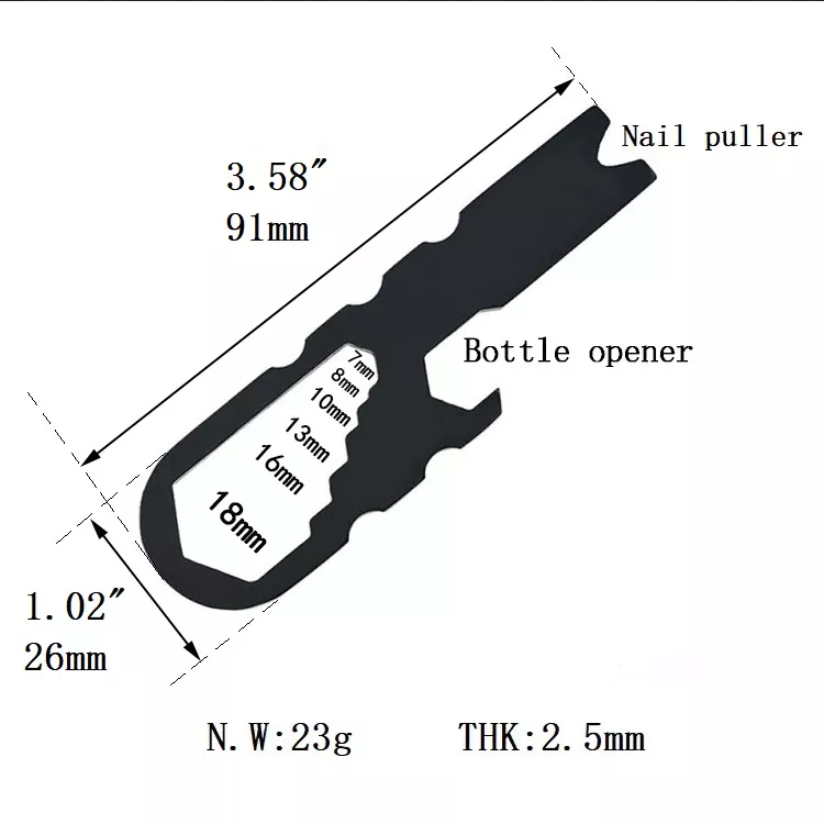 Pocket Pry Bar Mutli Tool - Fire and Rescue Tools- Specs